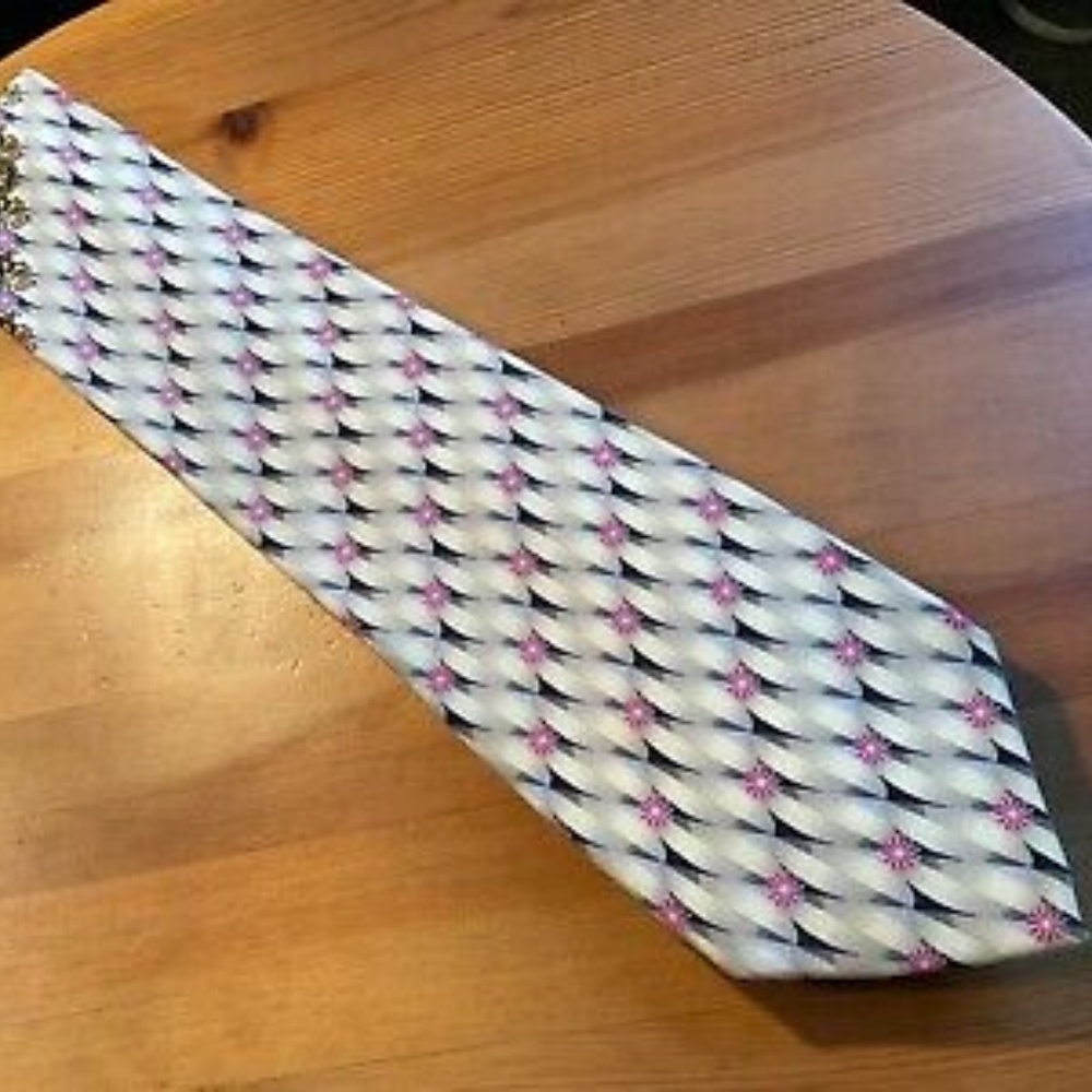 VERSACE VINTAGE '90s ACANTHUS BAROQUE TIE